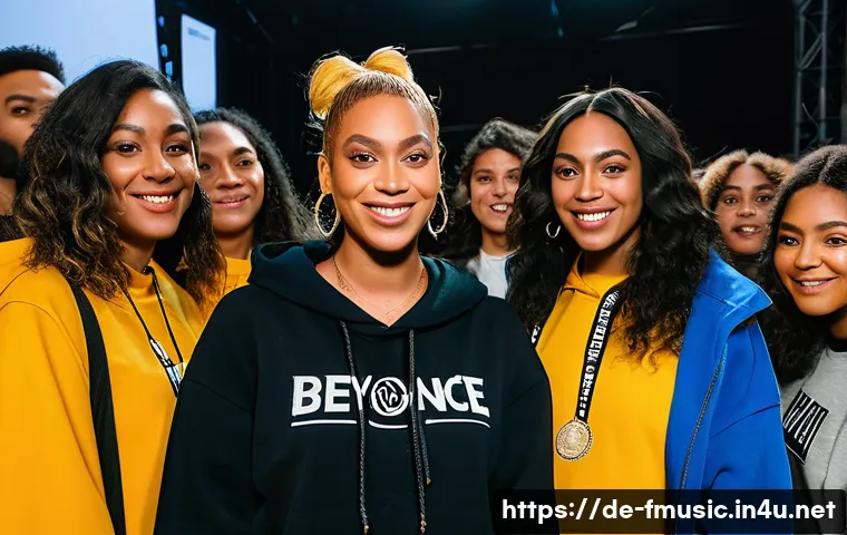 비욘세 Renaissance 앨범 수익과 판매량 - A vibrant pop-up event scene in Berlin celebrating Beyoncé’s “Renaissance” album launch, featuring e...